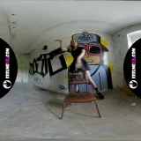 180vr Blizard dances and shows her teenager naked body frame 4