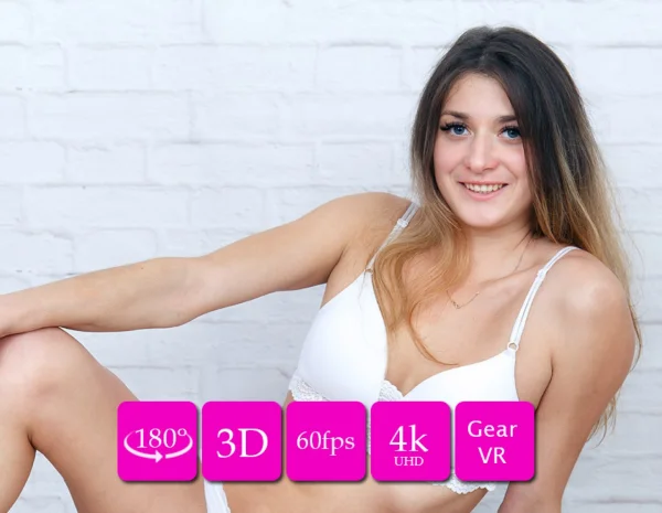 Abril real amateur nude casting virtual reality backstage