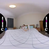 Adorable sexy model Josie nude photo session virtual reality backstage frame 4