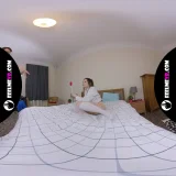 Adorable sexy model Josie nude photo session virtual reality backstage frame 5