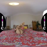 Evelina topmodel nude photosession backstage VR180 frame 7