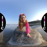 Gabby Bella masturbates with 4fingers on the beach frame 1
