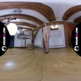 Josie in virtual reality vr180 nude photoshoot backstage frame 1