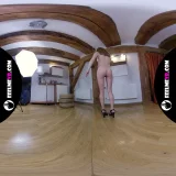 Josie in virtual reality vr180 nude photoshoot backstage frame 4