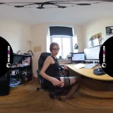 Margarita young teen virtual 3D strip in my office frame 2