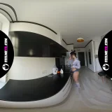 Natasha says good morning darling plays with her naked body 180VR frame 1