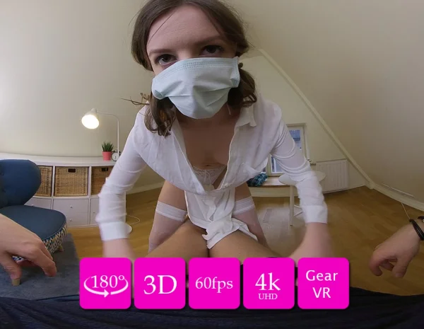 Rebeka Ruby sucking cock covid19 test best ever 180VR