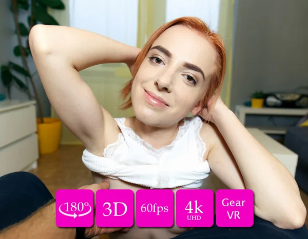 Thumbelina sexy redhead lapdance VR180