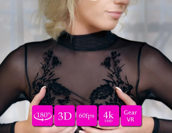 Tiffany sexy nude photo session 3D 180VR backstage