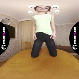 VR180 Trinity Free first time naked at the camera frame 1