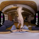 VR180 sexy blonde teen Miturasu lapdance frame 3