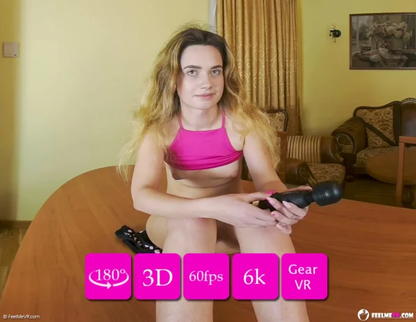 Virtual reality masturbation video with Trinity Free