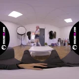 Virtual reality nude lapdance video with pink hair girl Lilly frame 1