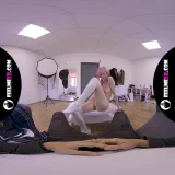 Virtual reality nude lapdance video with pink hair girl Lilly frame 6