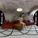 Virtual reality nude photosession backstage with teenager Viola Kat frame 1