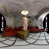 Virtual reality nude photosession backstage with teenager Viola Kat frame 2