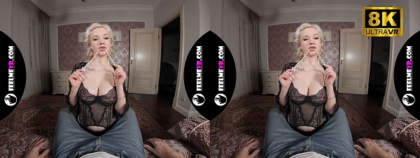 Busty Orellia Bound And Teased With Pearls